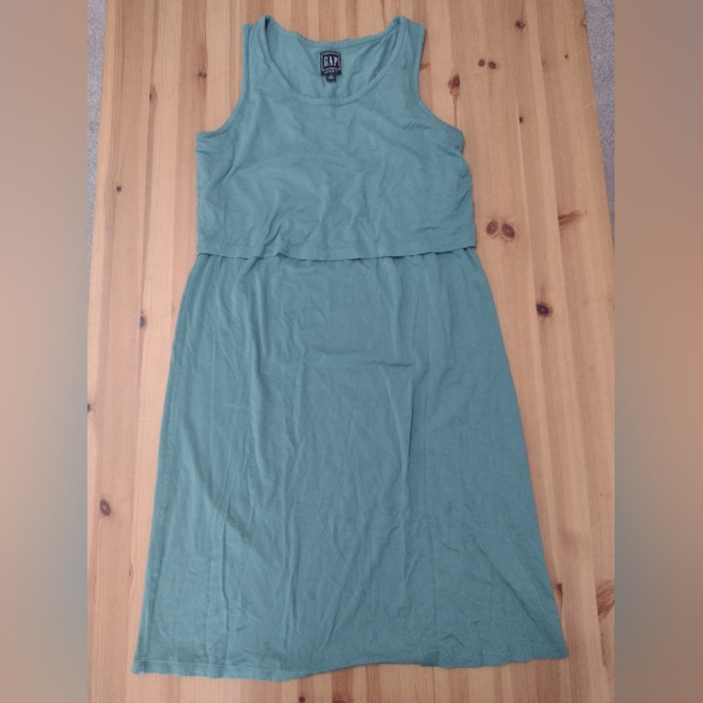 GAP Sleeveless Midi Dress in Sage